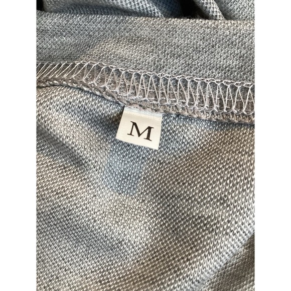 Essentials Basic Sleeveless Casual Drawstring Midi Dress Gray Size Medium - Picture 9 of 11